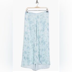 Vince Light Blue Floral Maxi Skirt